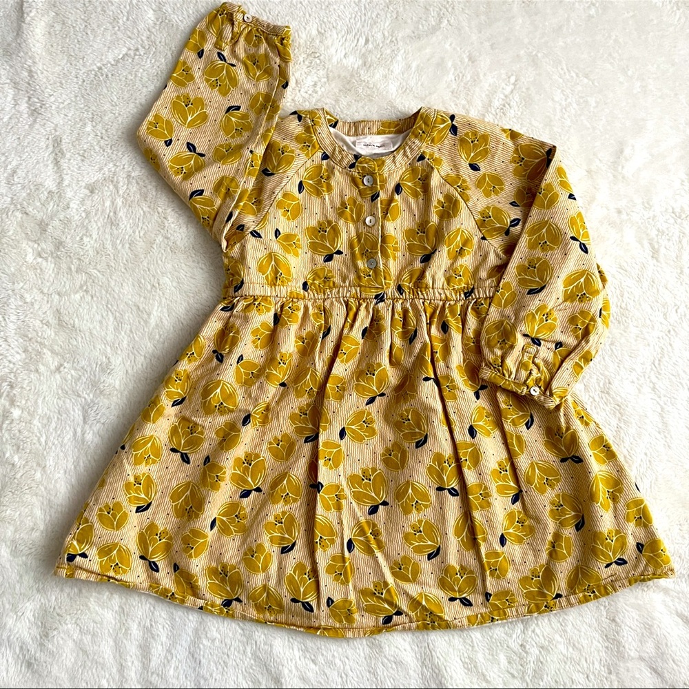 Minkmui Floral Longsleeve Girls Dress Size 4 (Korean Brand)